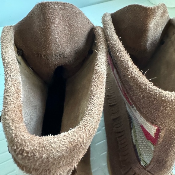 🍂 BRAND NEW Size 8 Laurentian Chief Moccasins in Tobacco Suede Ankle Boots - Picture 7 of 9